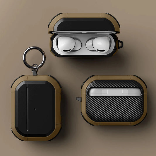 【衝撃吸収】AirPods Pro 2（2023）対応 TPUケース｜キーチェーン付き｜ワイヤレス充電対応｜AirPods 1/2/3も対応